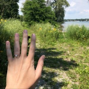 0.5 Carat Moissanite DEF Solitaire Engagement Ring